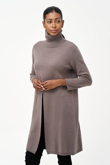 Turtle Neck Tunic Sweater